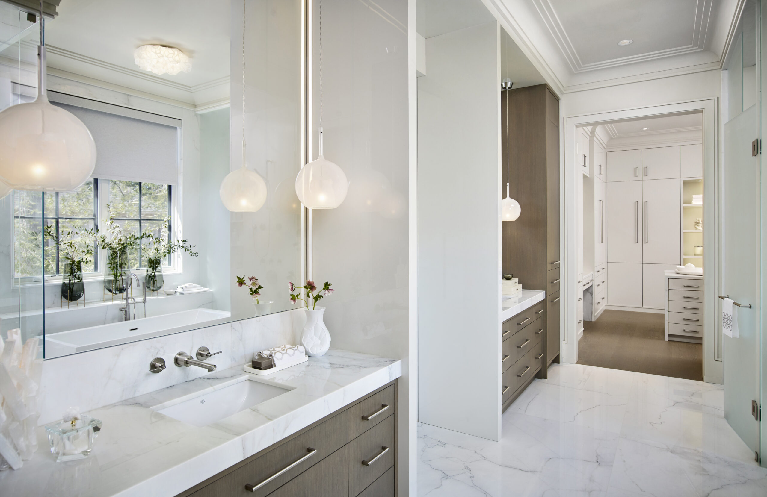 Bathroom and walk in closet