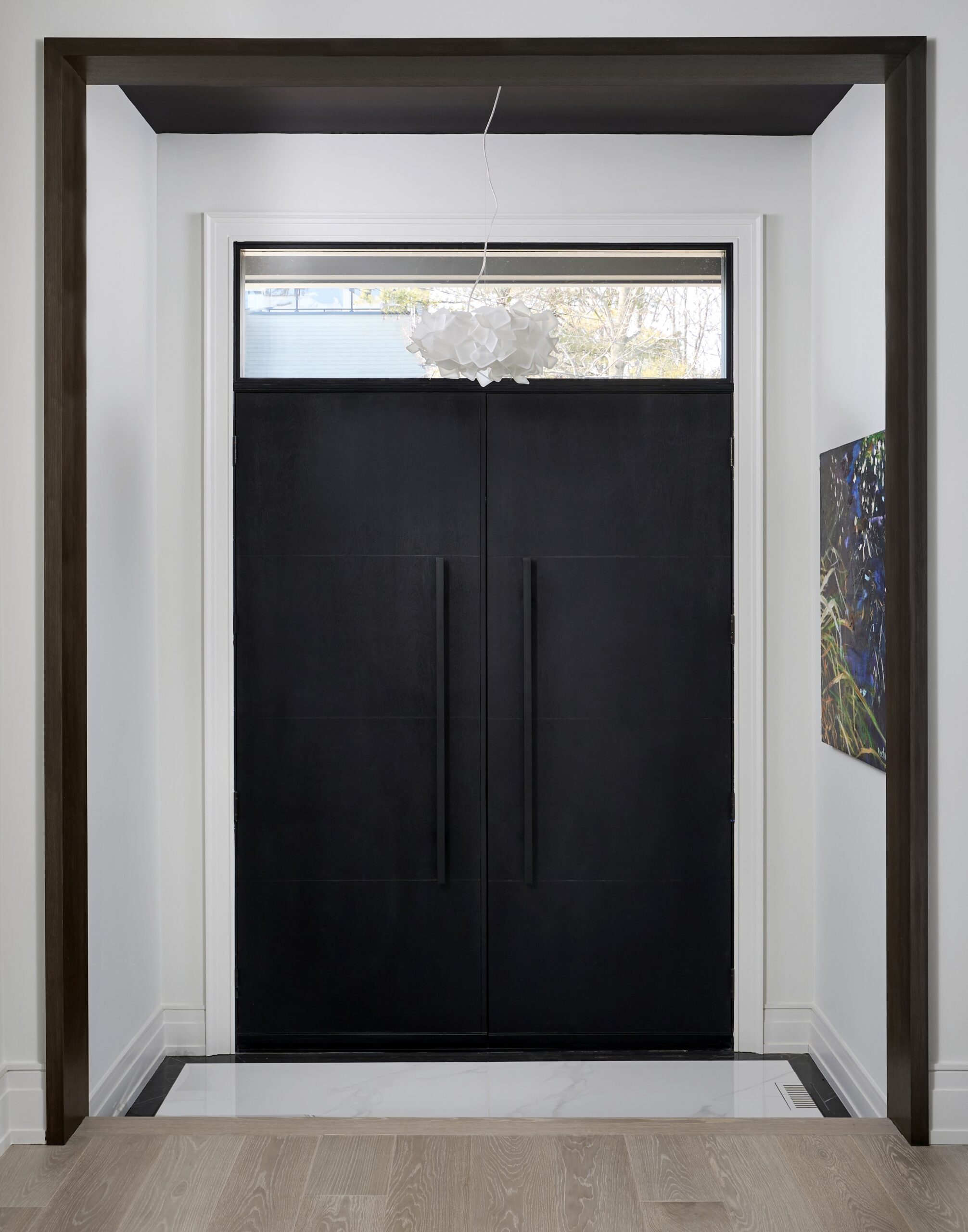 Front door from inside